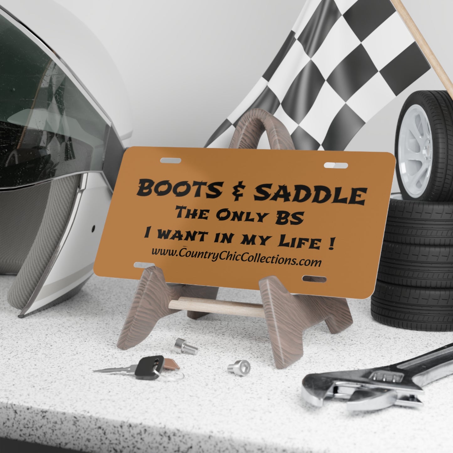 Horse Lovers Golfcart Auto Plate