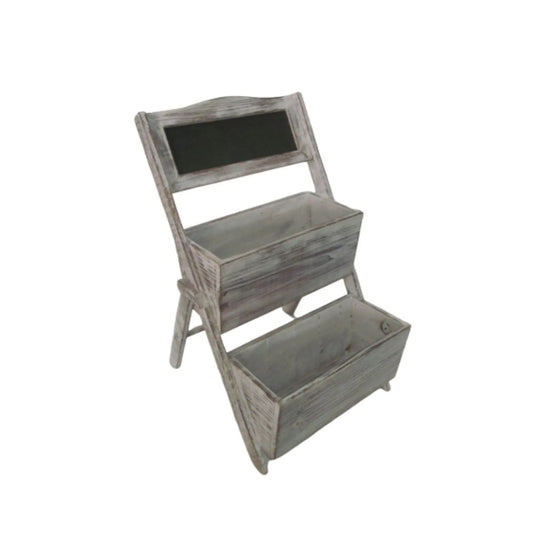 Rustic Weathered Solid Wood Planter Box