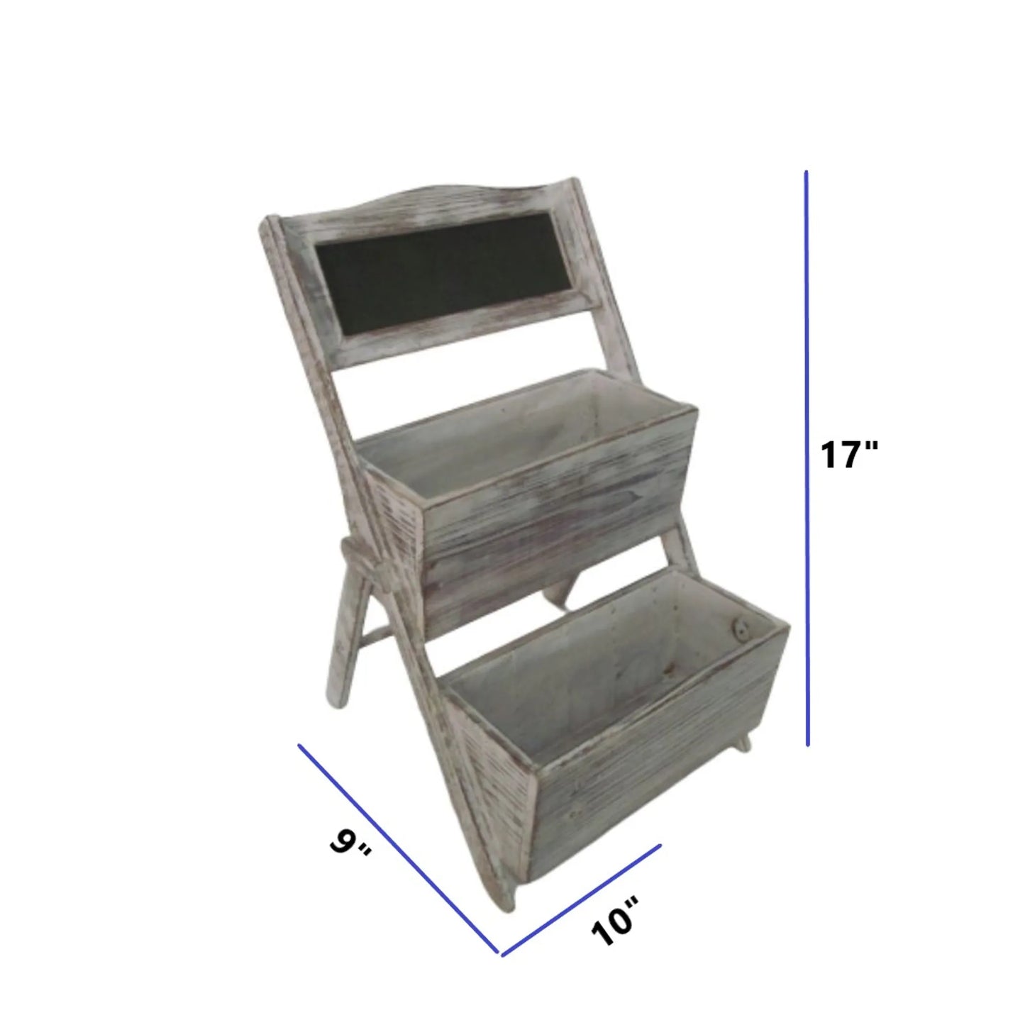 Rustic Weathered Solid Wood Planter Box