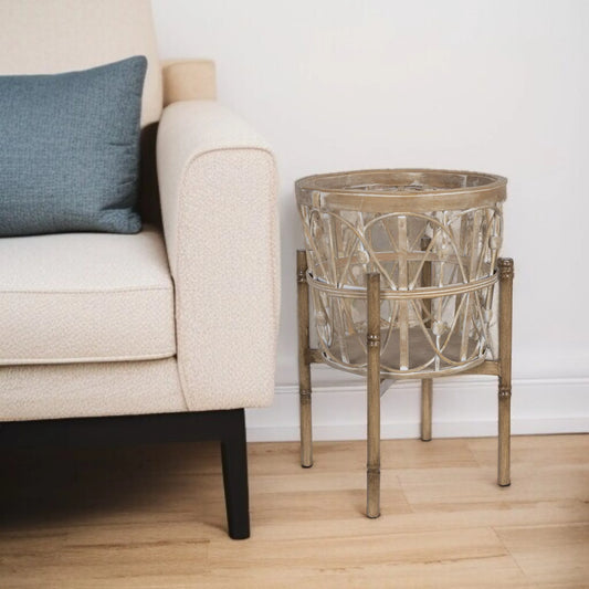 Elegant Solid Wood Elevated Planter – Timeless Design for Vibrant Indoor Gardens