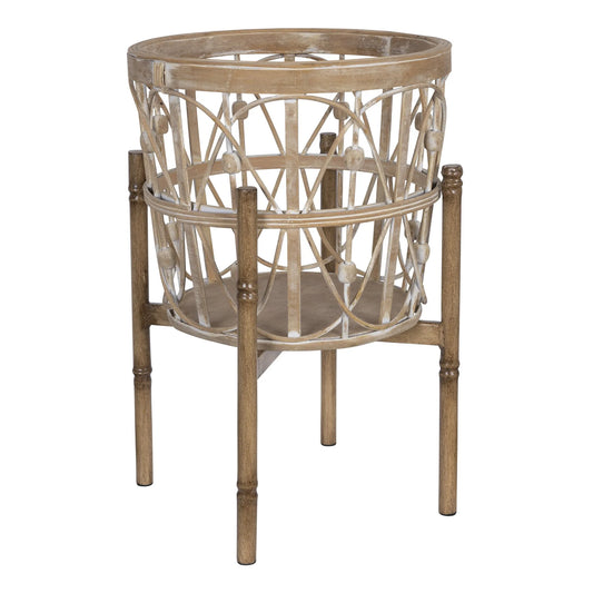 Elegant Solid Wood Elevated Planter – Timeless Design for Vibrant Indoor Gardens