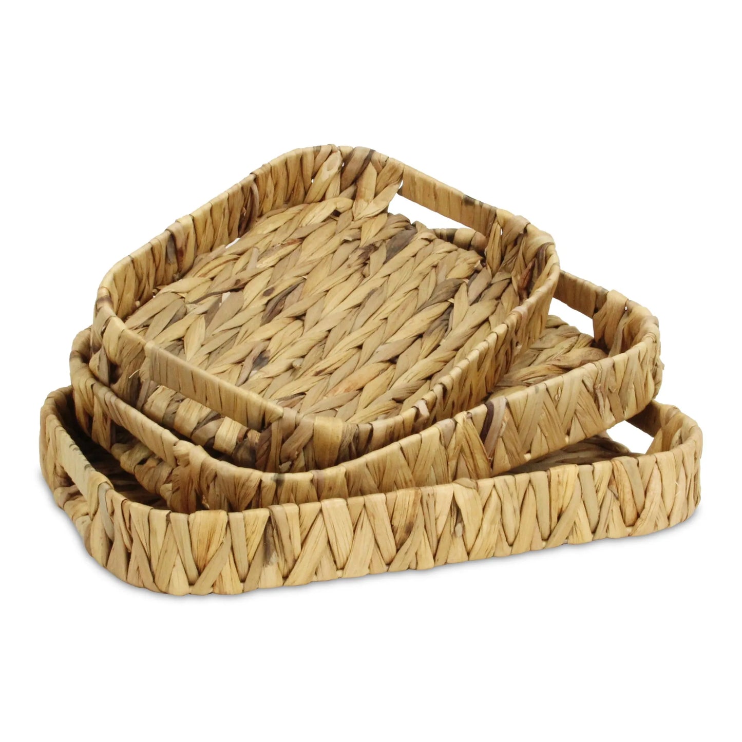 Chic Rectangular Basket Tray Set