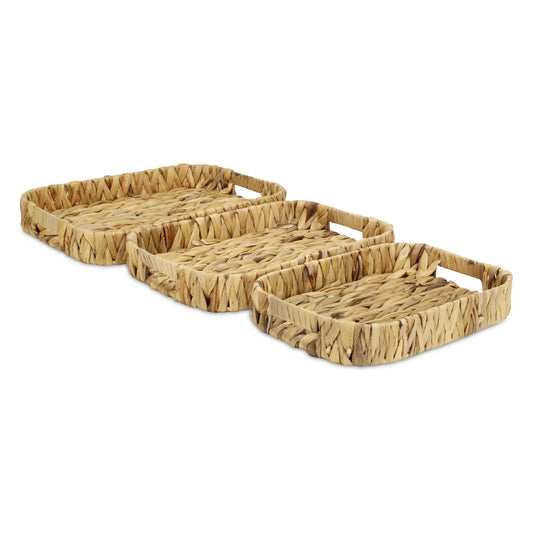 Chic Rectangular Basket Tray Set