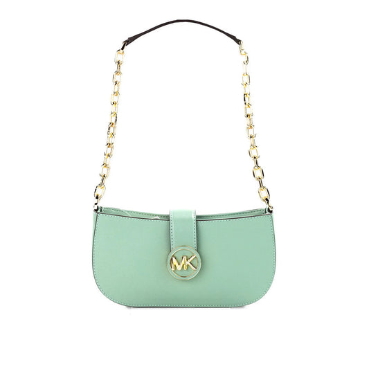 Michael Kors Carmen Leather Pouchette Shoulder Bag