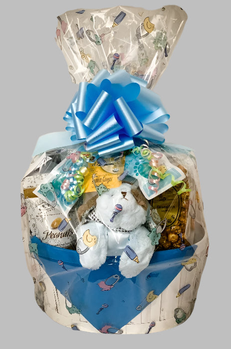 Welcome New Baby Boy Large Gift Basket