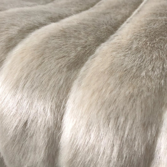 Plutus Fancy Mink Faux Fur Ivory Luxury Throw