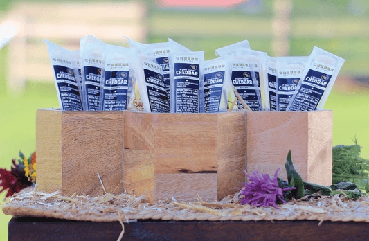 Bulk Wisconsin Cheddar Cheese Sticks 8-Year Aged (30-Pack)