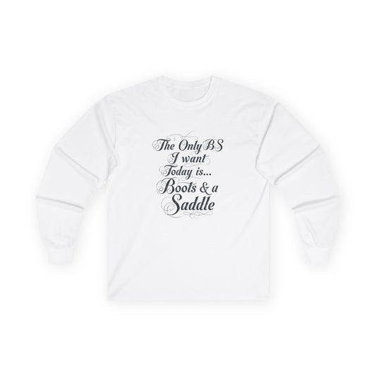 Long Sleeve Unisex Tee for Horse Lovers