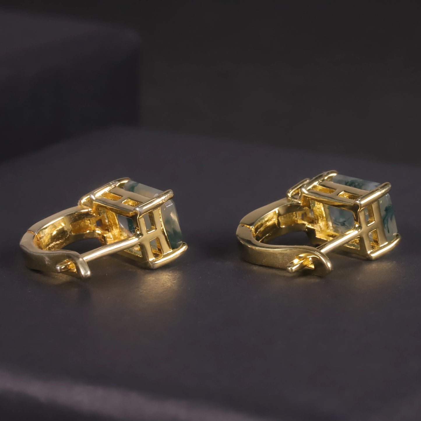 Sophisticated Luxe Gemstone Studs Earrings in 925 Sterling Silver