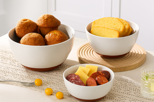 Rustic Charm Mixing Bowls Set of 3