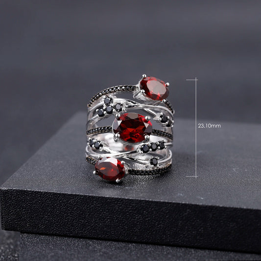 Stackable Birthstone Ring in 925 Sterling Silver Stackable