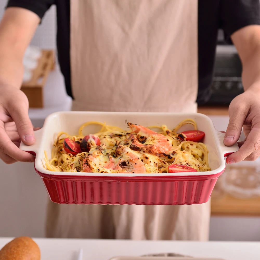 Luxurious Ceramic Baking Dish Set of Four