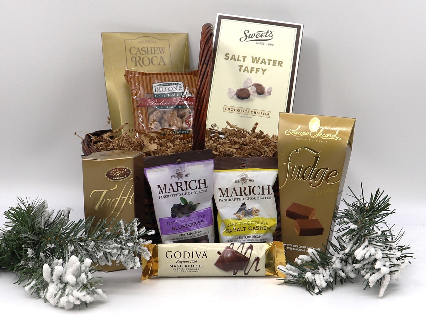 Old Fashioned Christmas Gift Basket