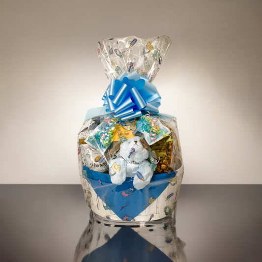 Welcome New Baby Boy Large Gift Basket