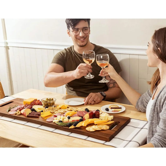 Extra Large Rectangular Acacia Wood Serving Board