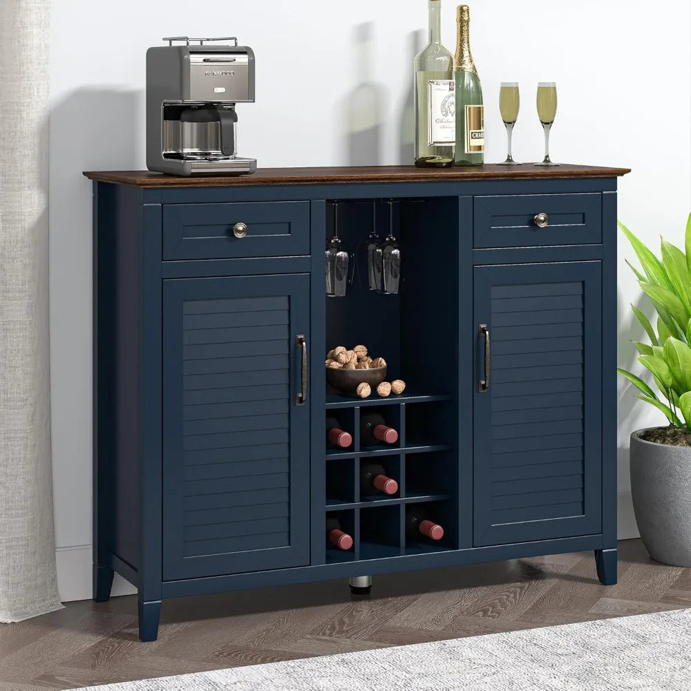 Luxe Cottage Buffet Cabinet, Wine, Liquor or Coffee