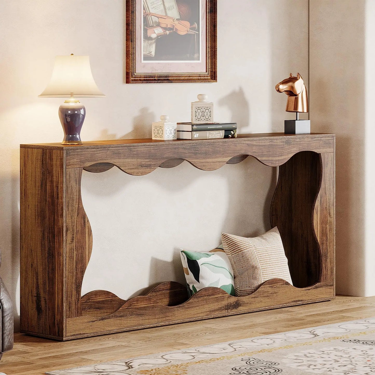 Elegant Farmhouse Style Console Table
