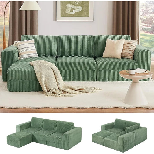 Modest Modular Sectional Sofa, Sleeper Chaise