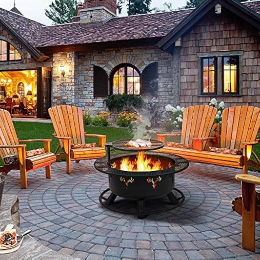 Deer Lovers Outdoor Wood Burning Firepit