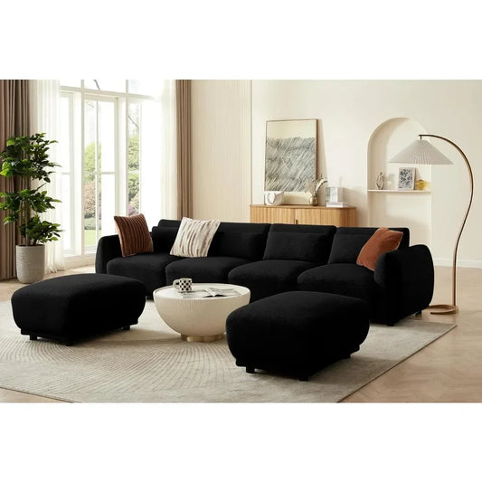 Comfy Sectional Cloud Couch Sofa Set