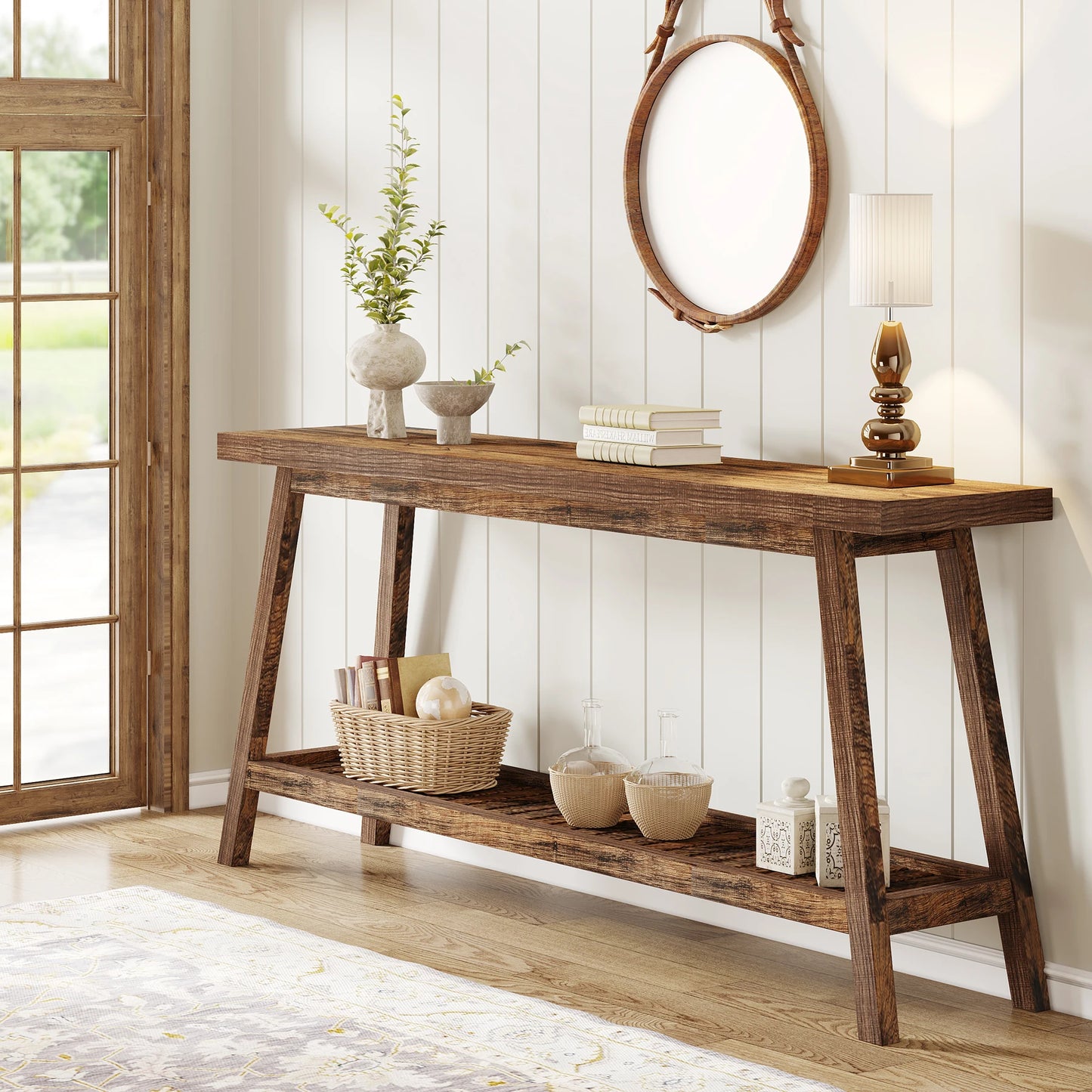 Farmhouse Console Entryway Table