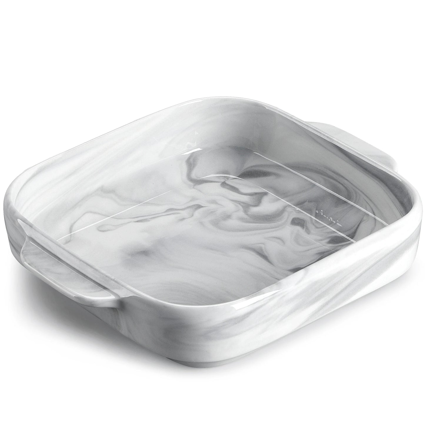 Chic Marble Grey Porcelian Baking Plate