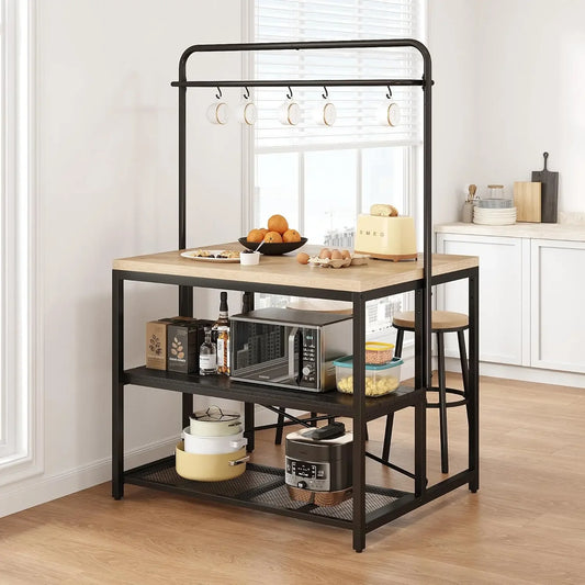 Luxe Cottage Kitchen Island (Bakers Rack, Island Table or Coffee Bar Table)