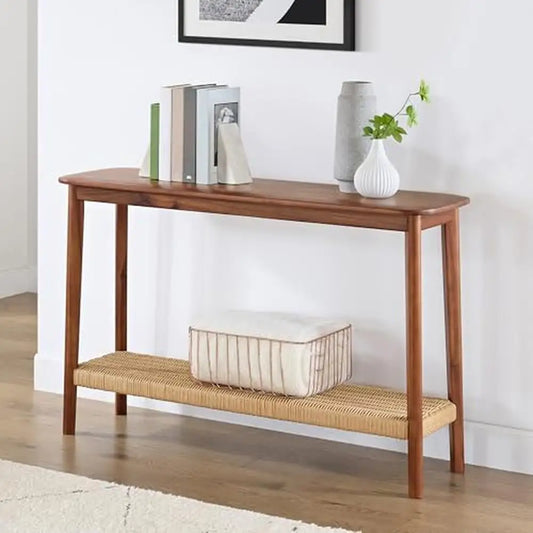 Vintage Entryway Wood Console Table