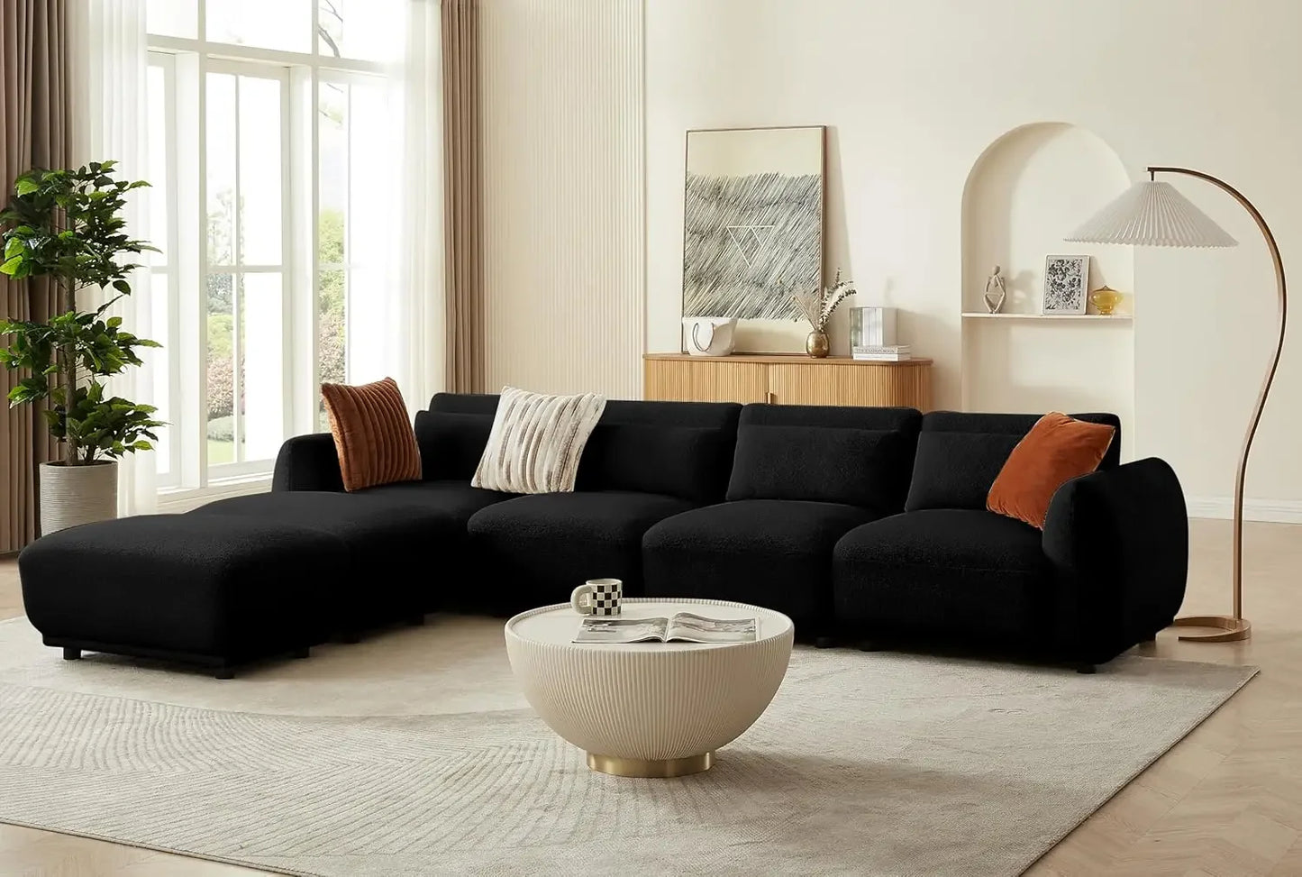 Comfy Sectional Cloud Couch Sofa Set