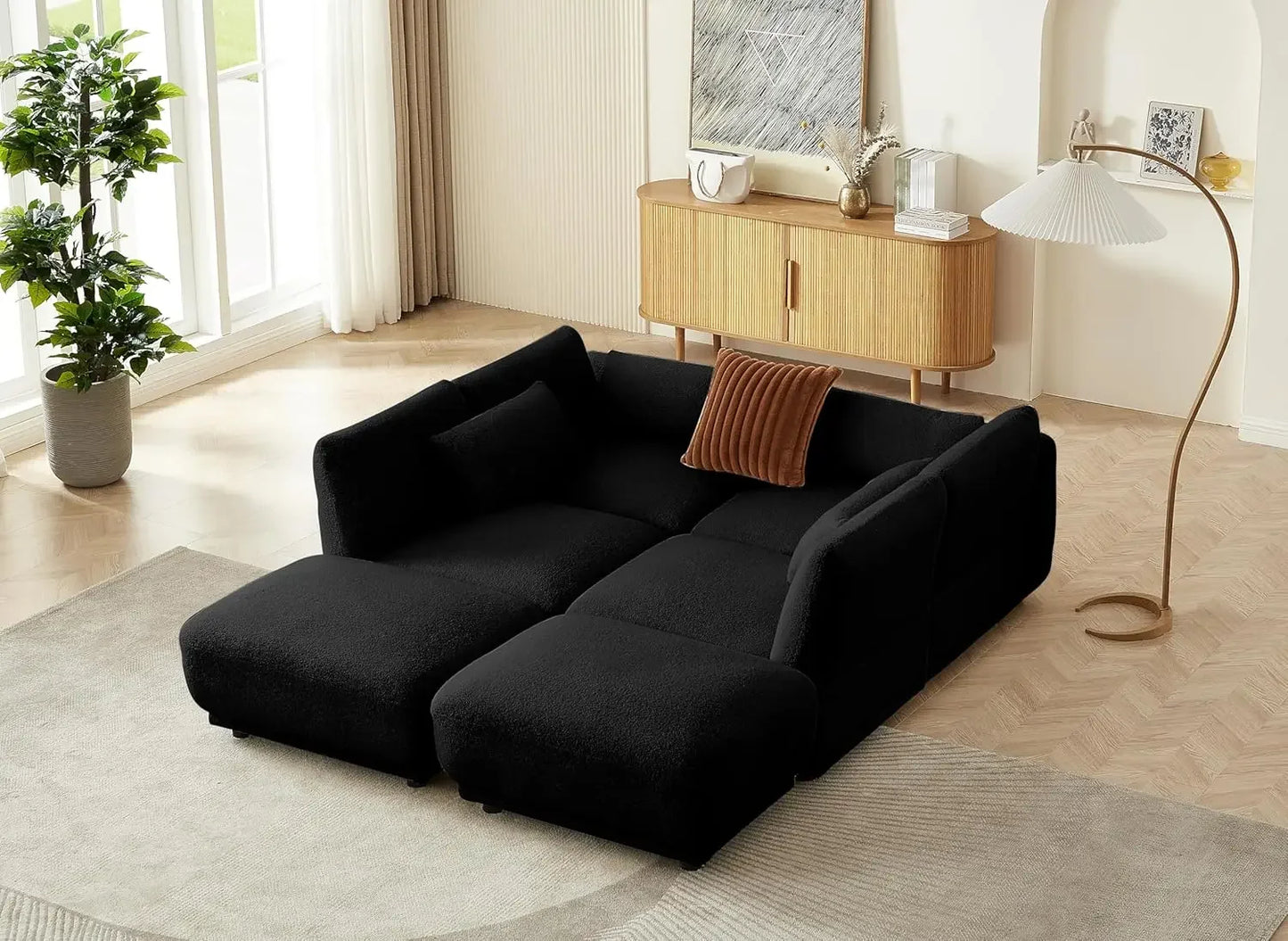 Comfy Sectional Cloud Couch Sofa Set
