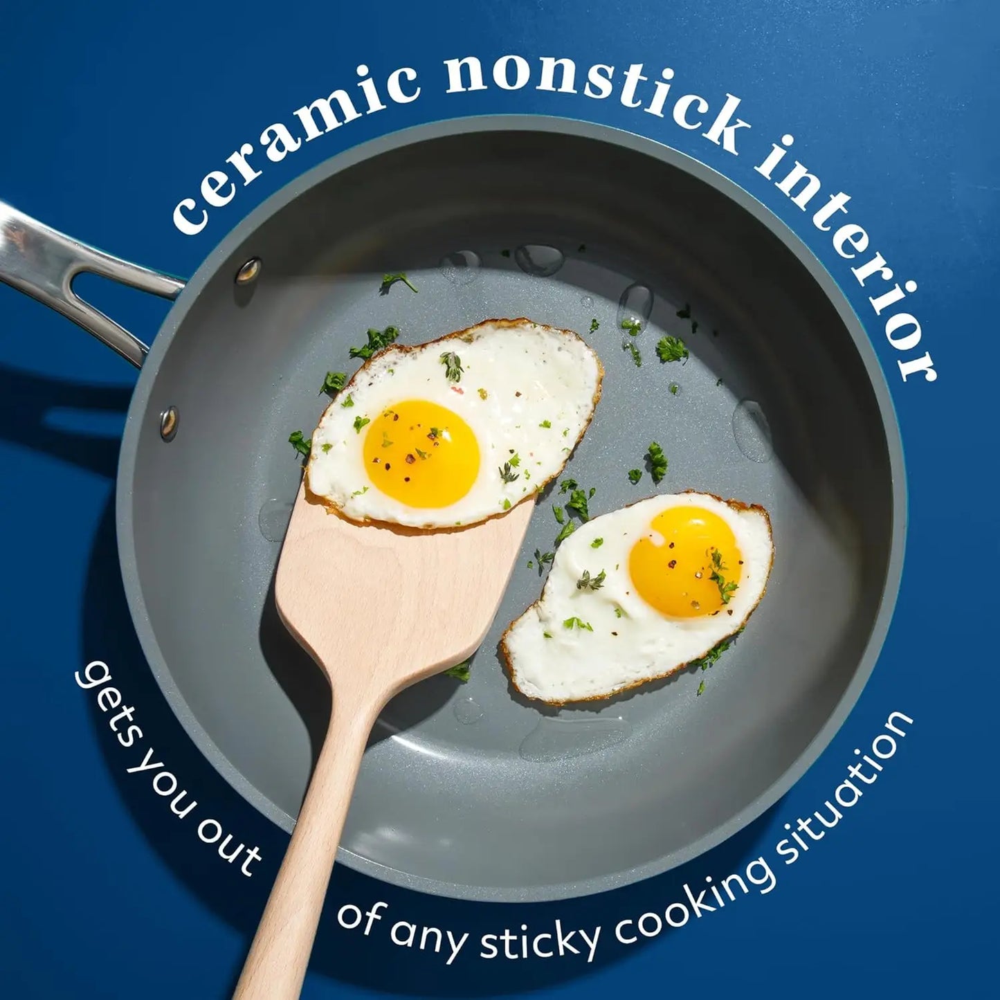 Charming Titanium Ceramic Nonstick Cookware Set