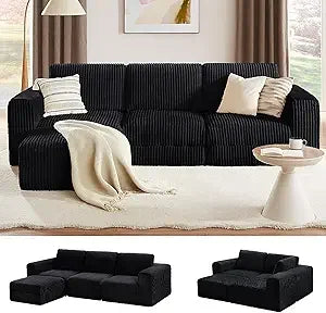 Modest Modular Sectional Sofa, Sleeper Chaise