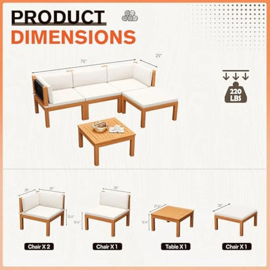 Havenwood Acacia Outdoor Set – Handcrafted Elegance for Timeless Outdoor Living
