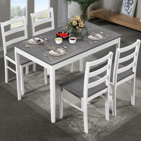 Vintage Grey 5-Piece Dinette Set