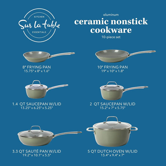 Charming Titanium Ceramic Nonstick Cookware Set