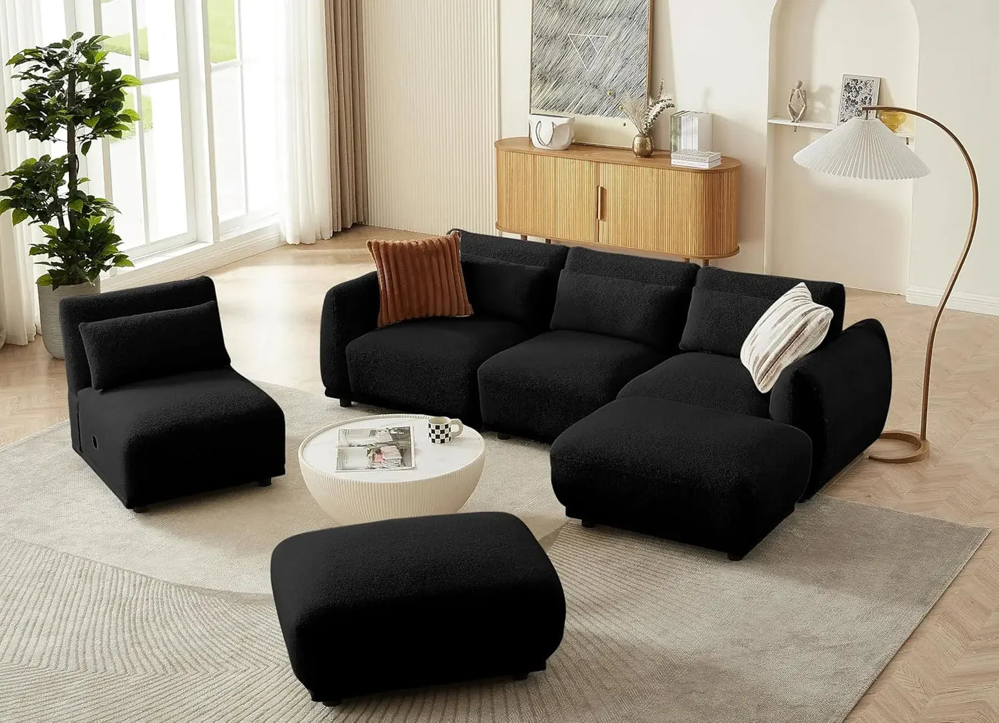 Comfy Sectional Cloud Couch Sofa Set