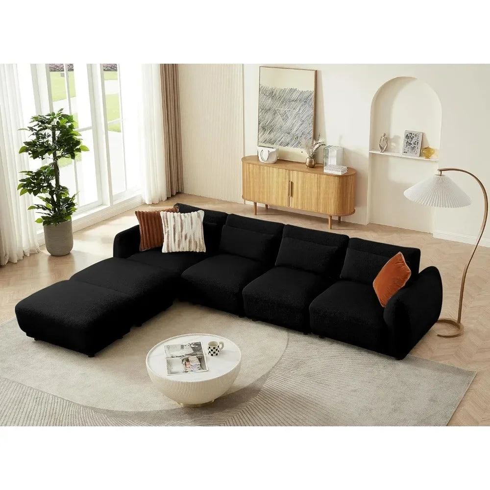 Comfy Sectional Cloud Couch Sofa Set