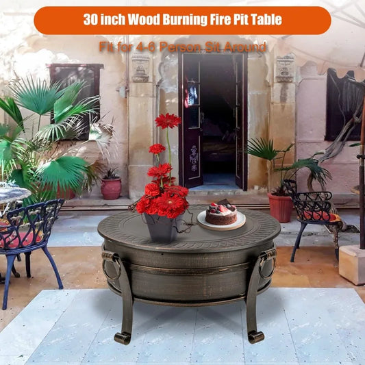 Exclusive Rustic Charm Wood Buring Fire Pit