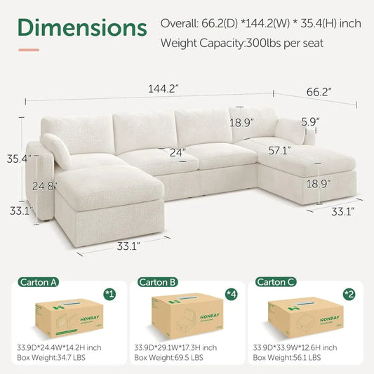 Charming Country Cottage Forest Green Sectional Couch with Hidden Storage