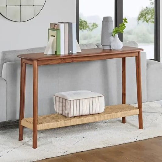 Vintage Entryway Wood Console Table