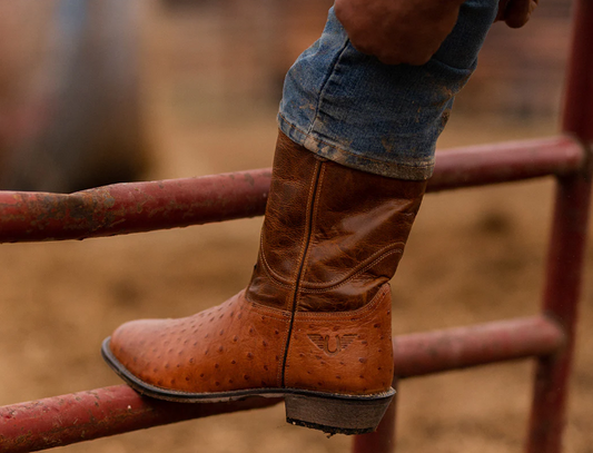 Men's Norris Wide Round Toe Western Boot, Tuff Rider