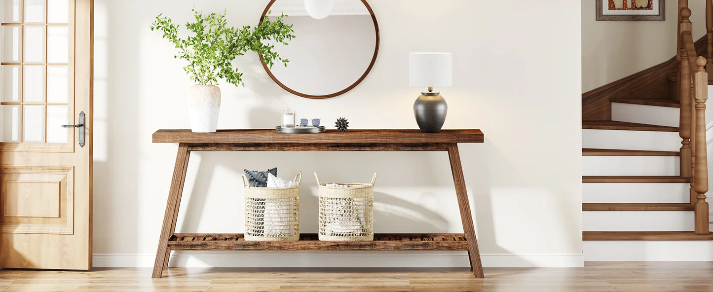 Farmhouse Console Entryway Table