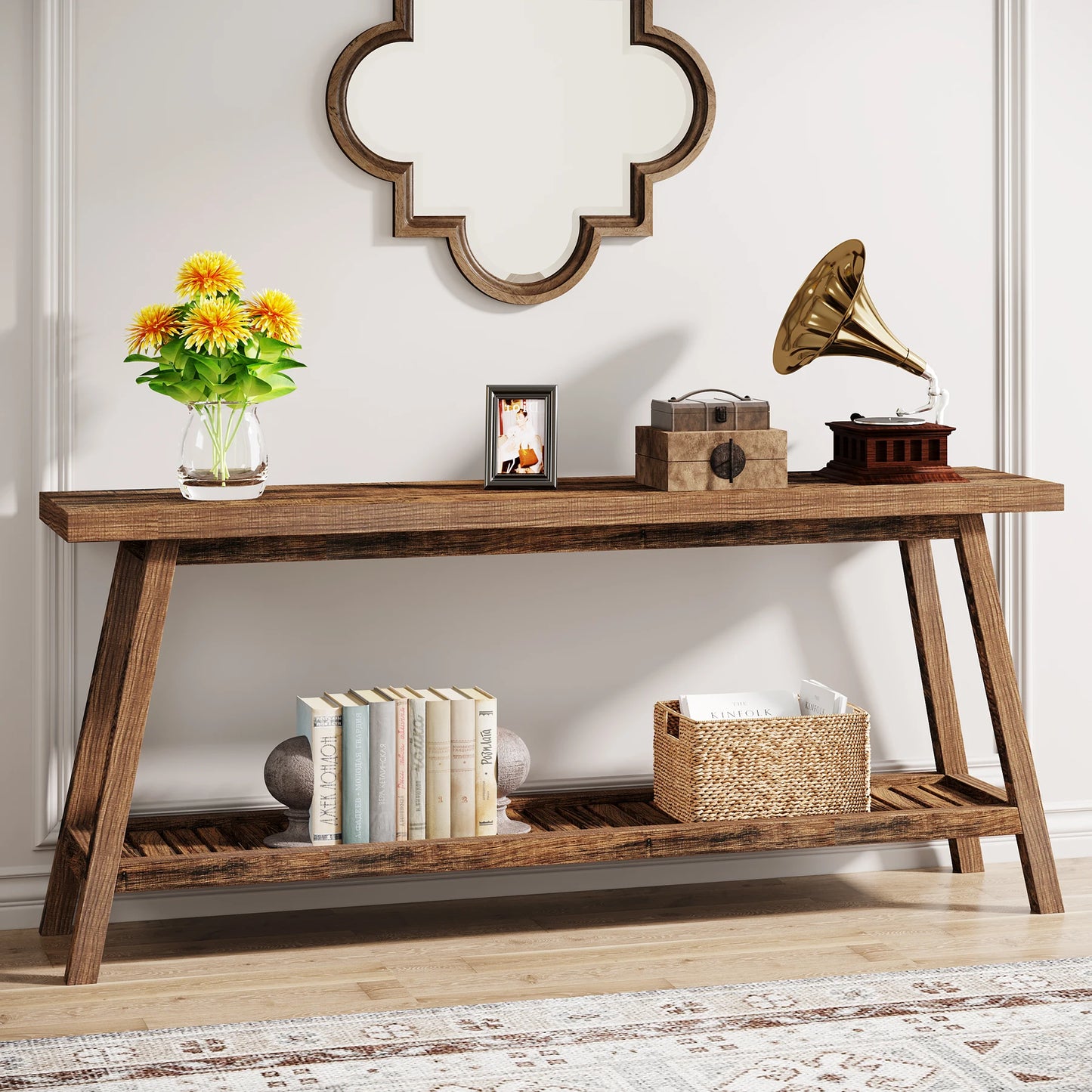 Farmhouse Console Entryway Table