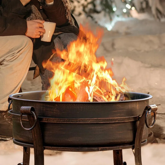 Exclusive Rustic Charm Wood Buring Fire Pit