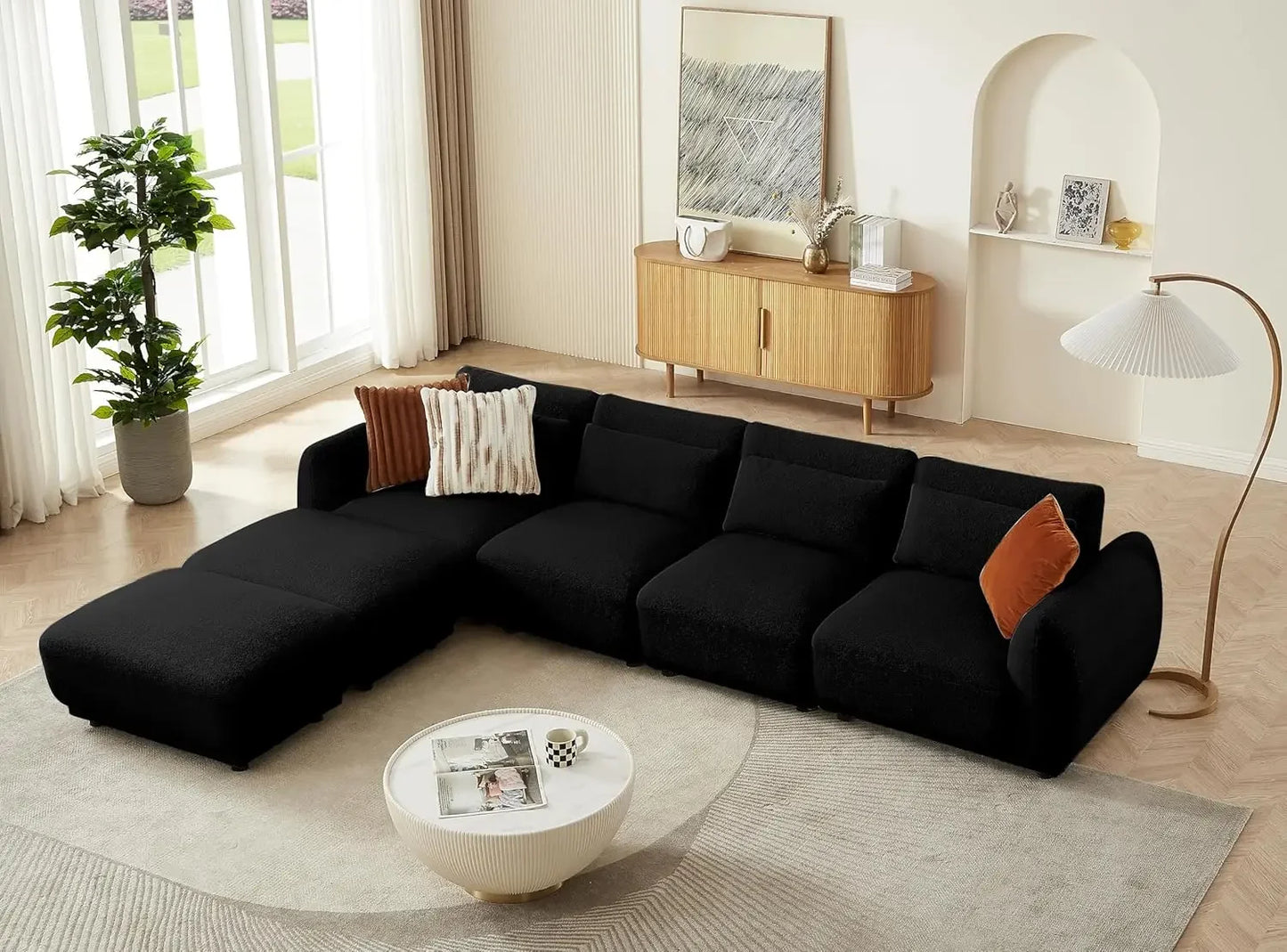 Comfy Sectional Cloud Couch Sofa Set