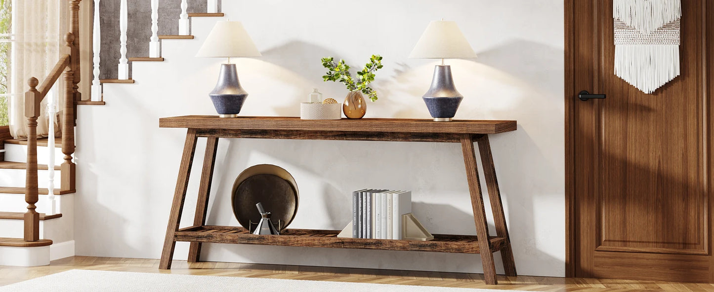 Farmhouse Console Entryway Table