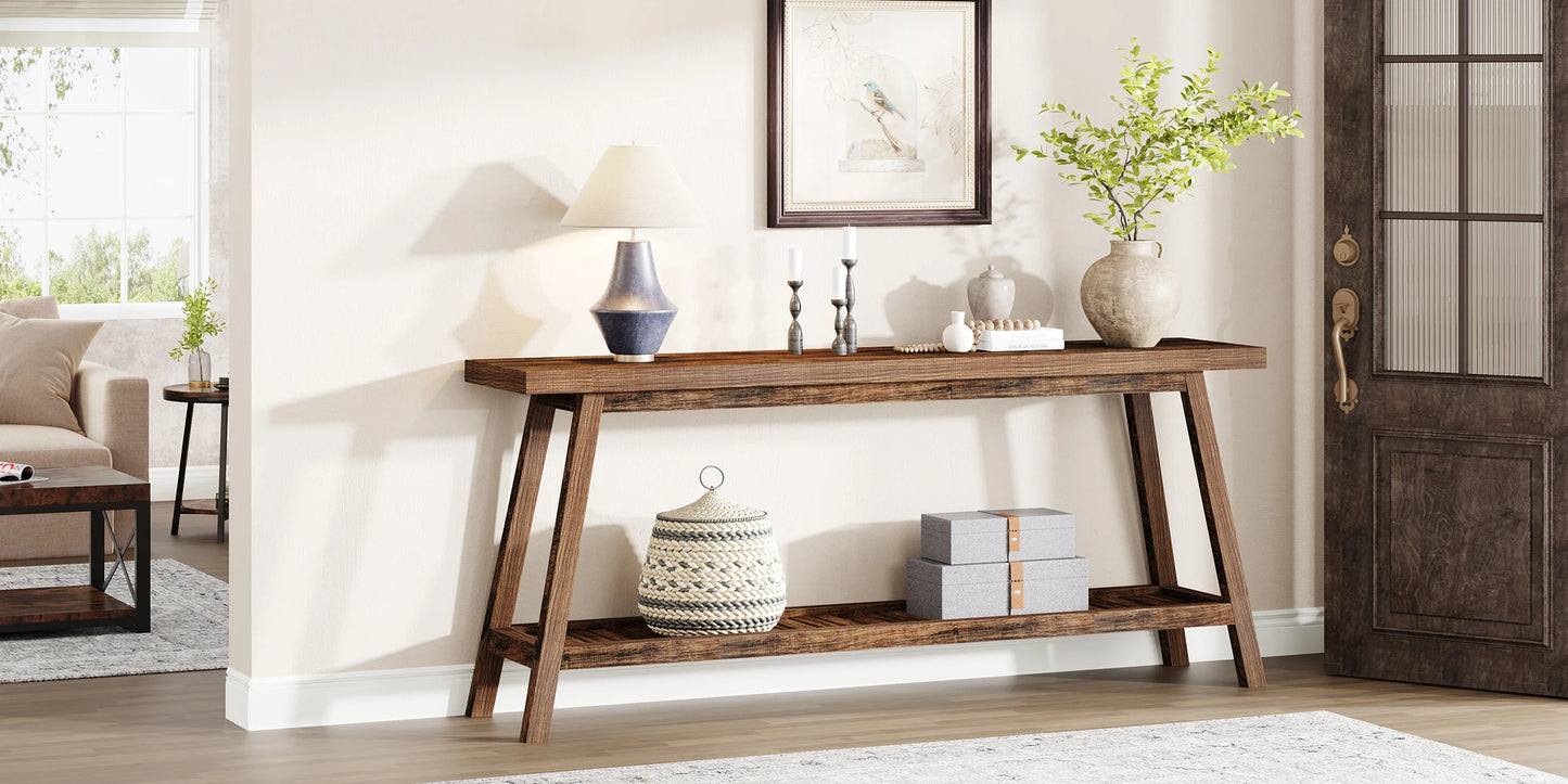 Farmhouse Console Entryway Table