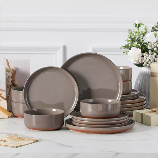 Chic Stoneware 18 Piece Dinnerware Set