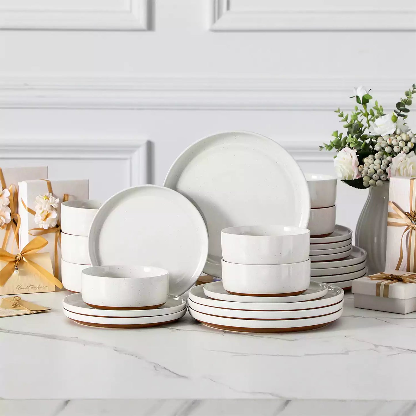 Rustic Charmer 24 Piece Dinnerware Set for 8