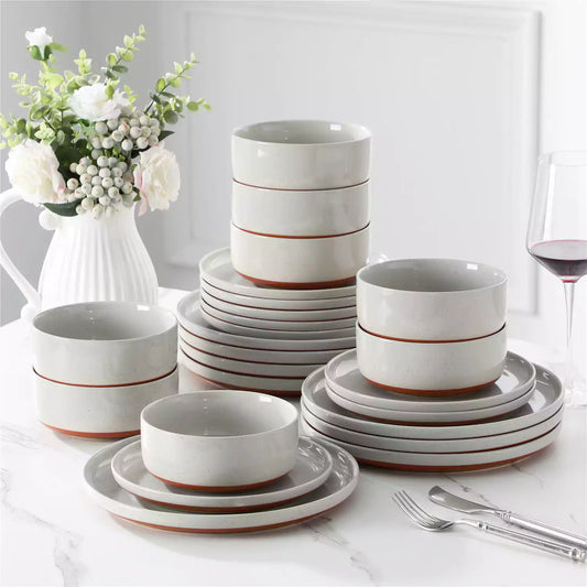 Rustic Charmer 24 Piece Dinnerware Set for 8